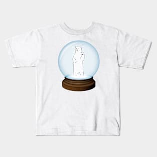 Polar Bear Globe Kids T-Shirt